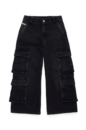 Jeans in cotone nero DIESEL KIDS | J01725KXBMMK02